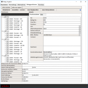 beleg belegpositionen