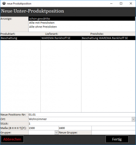 neue unter-produktposition