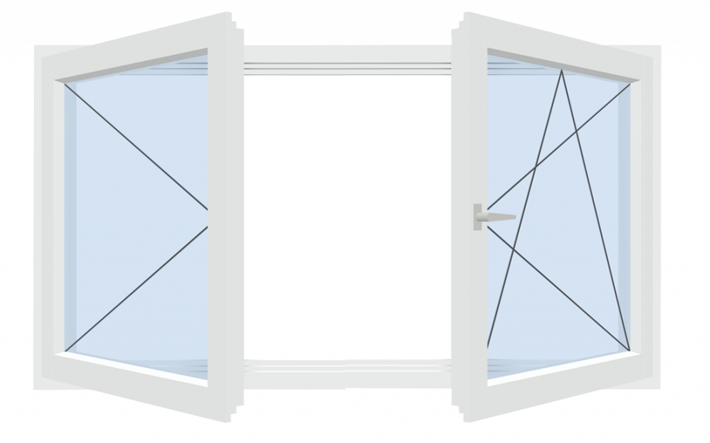 Fensterkonstruktion als Stulpkombination