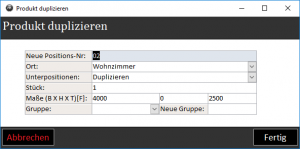 produkt duplizieren