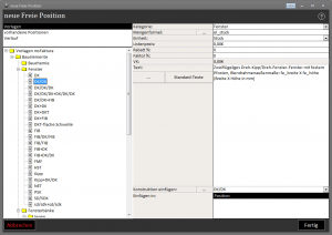 Freie Positionen: neue Position