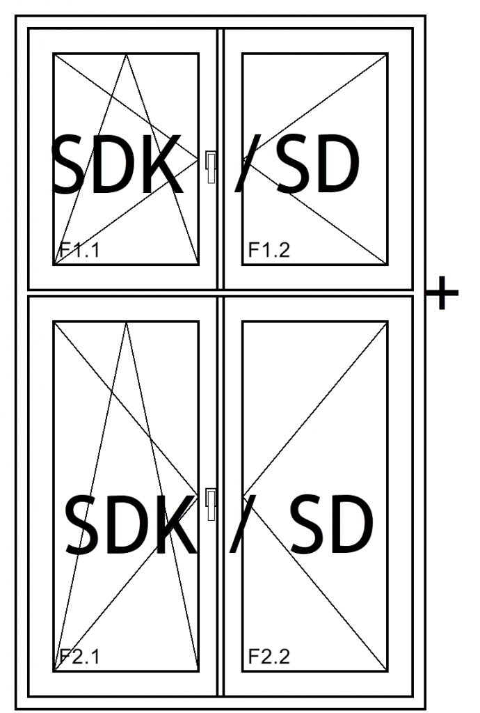 Fensterkonstruktion sd/sdk+sd/sdk