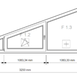 Schrägfenster 3-Feldrig